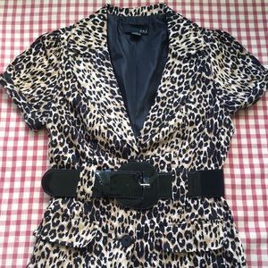 Forever 21 Cheetah Print Jacket with Jacket Sz Med